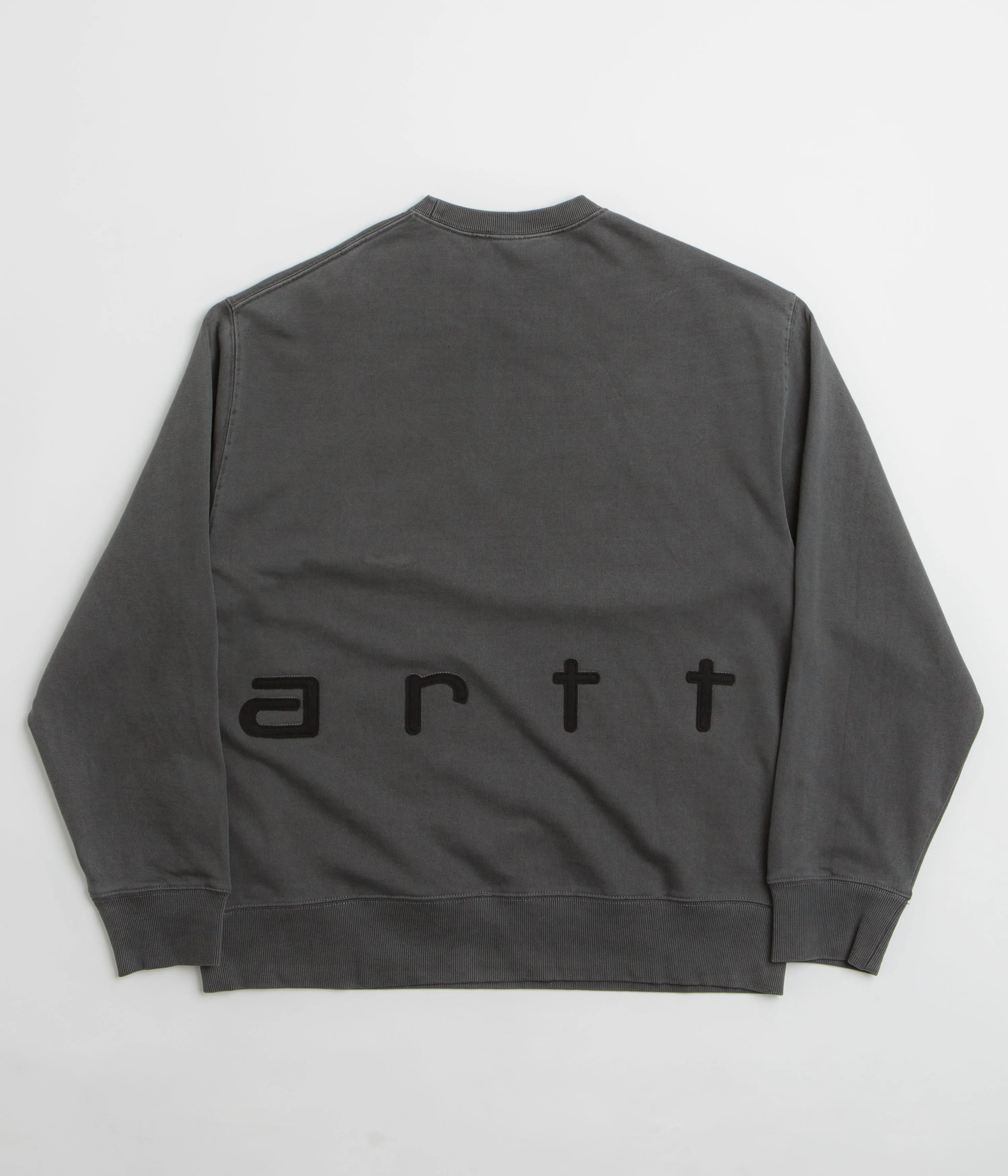 Carhartt Felt Script Crewneck Sweatshirt - Black / Black Zip Closure product competitive edge