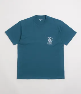 tee shirt Carhartt Fragments Pocket T-Shirt - Sodalite / White