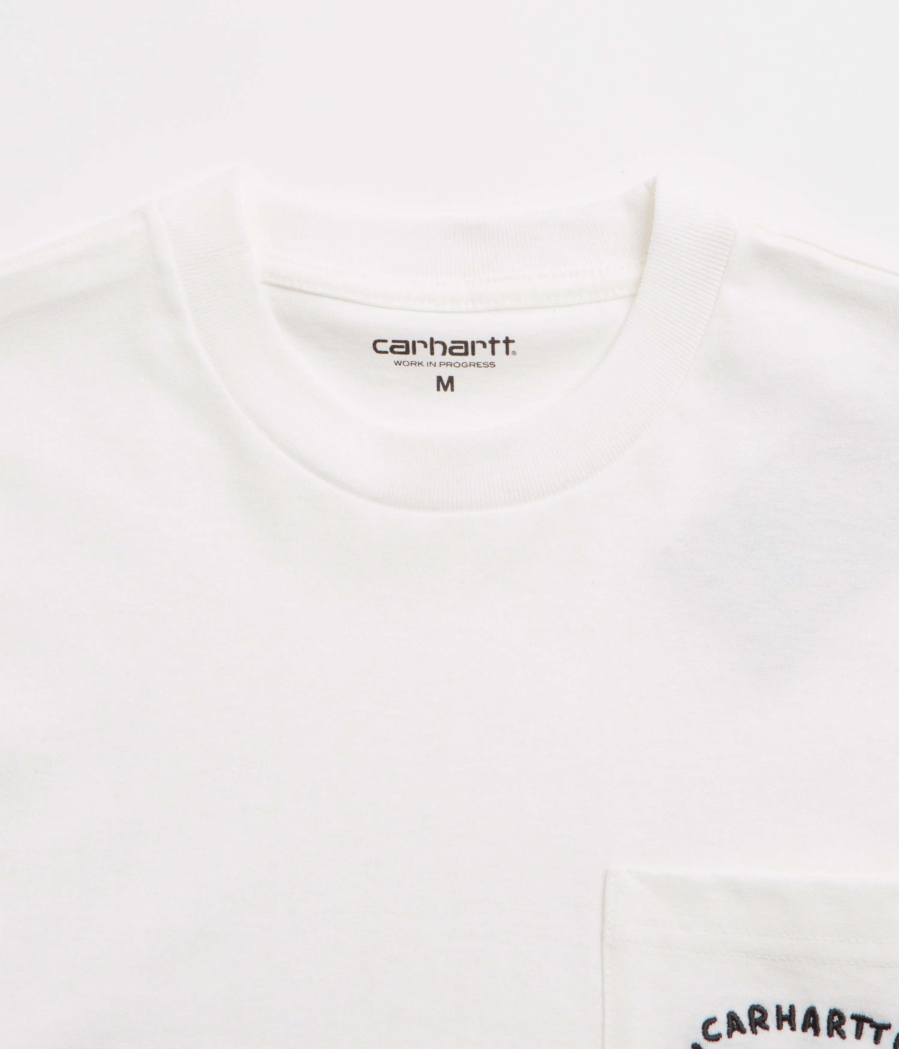 Carhartt Fragments Pocket T-Shirt - White / Black snowboarding venue