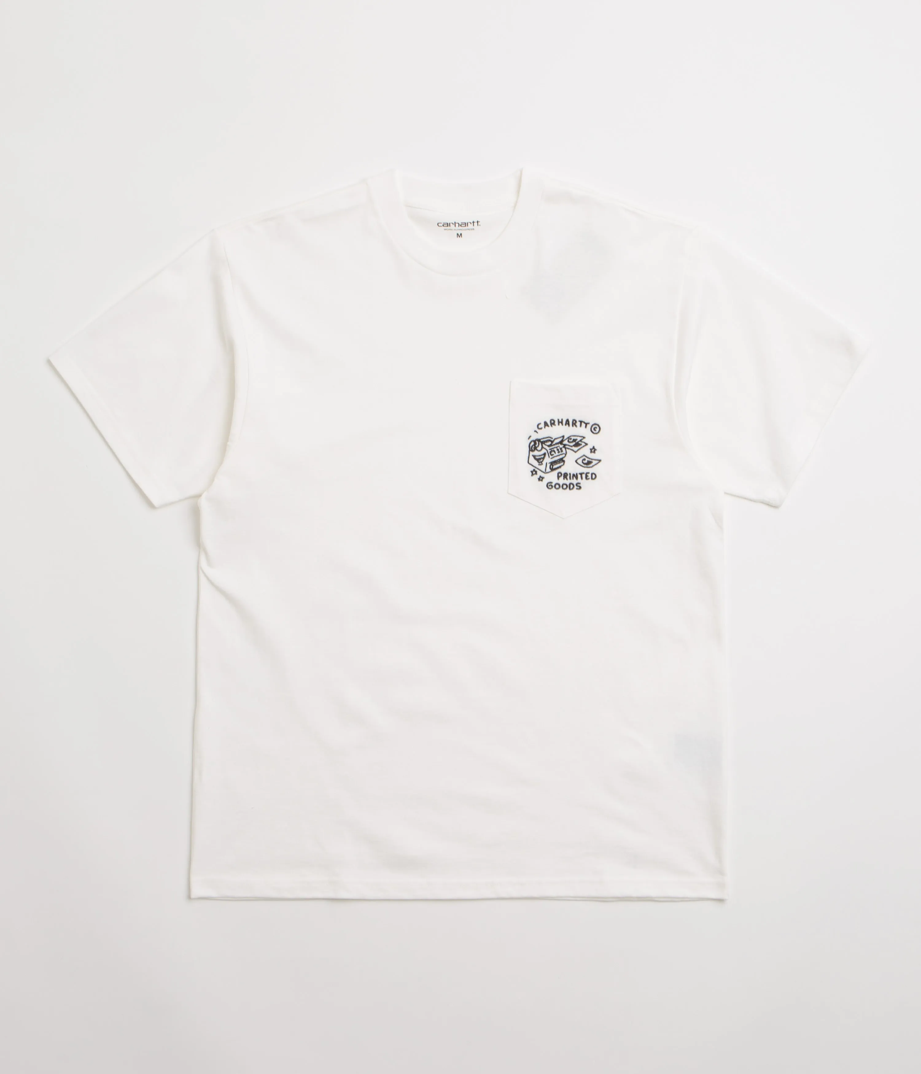 Supermarket Ballroom Event Carhartt Fragments Pocket T-Shirt - White / Black
