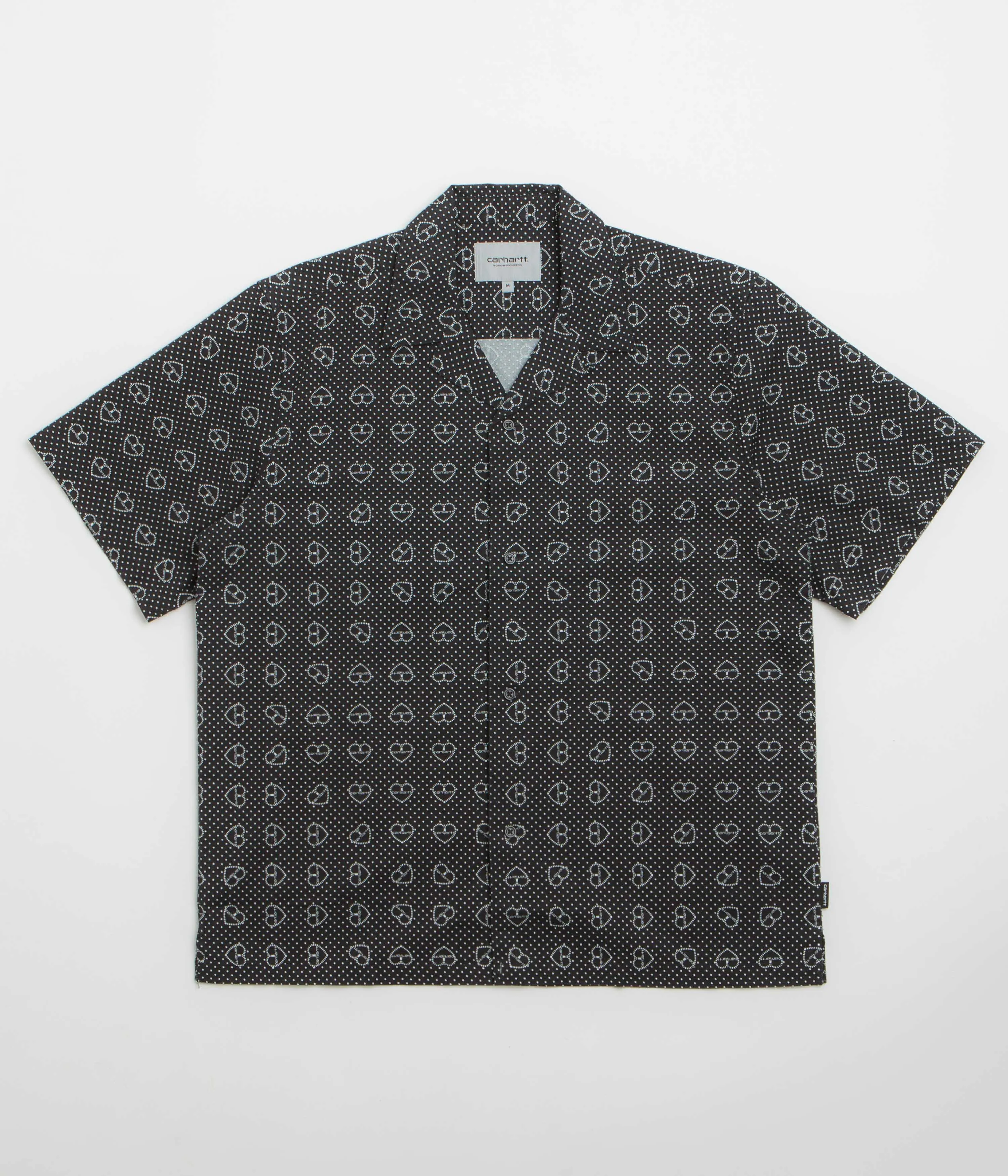 Winter Fashion Carhartt Furoshiki Short Sleeve Shirt - Furoshiki Print / Black