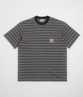spring season Carhartt Gellar Pocket T-Shirt - Gellar Stripe / Black