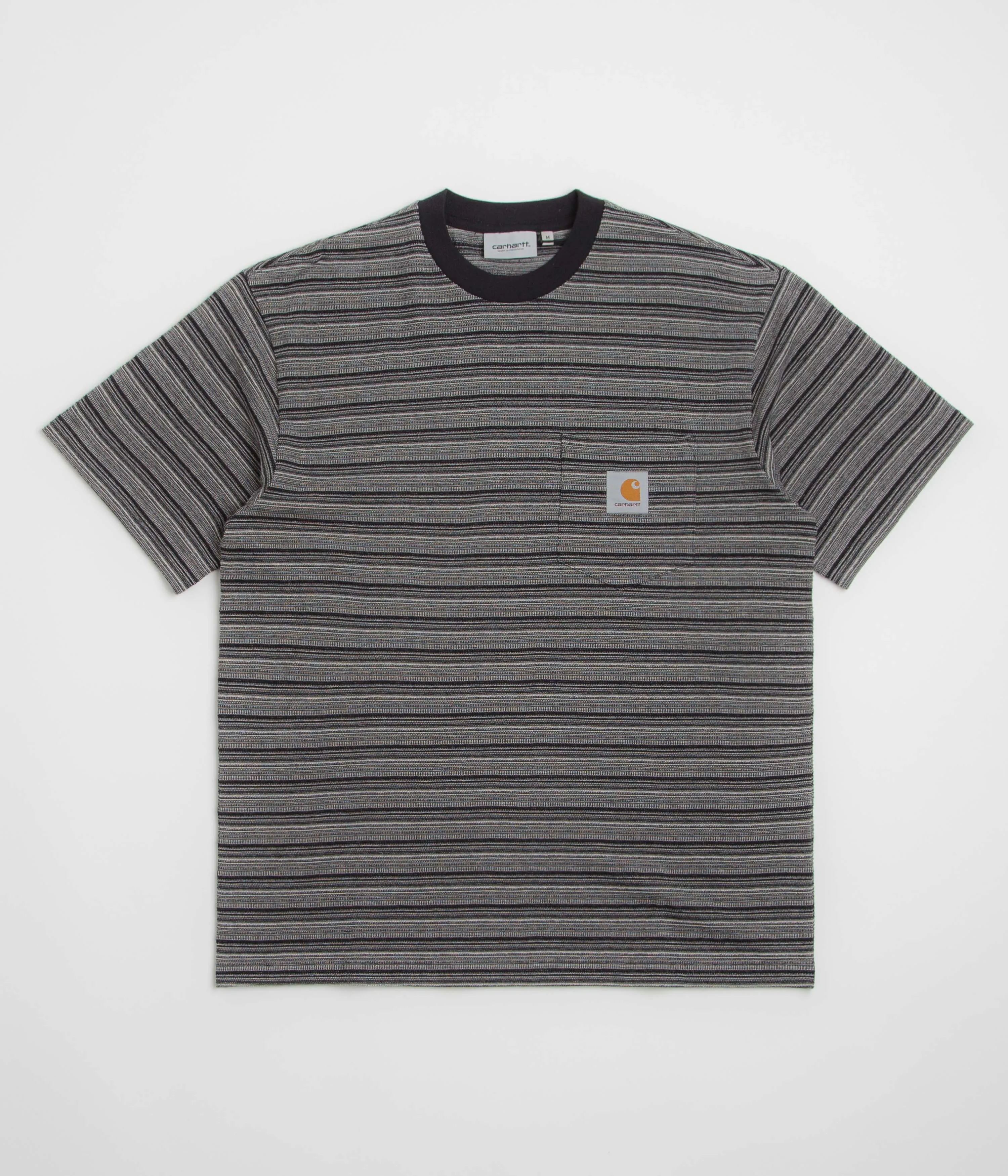 spring season Carhartt Gellar Pocket T-Shirt - Gellar Stripe / Black