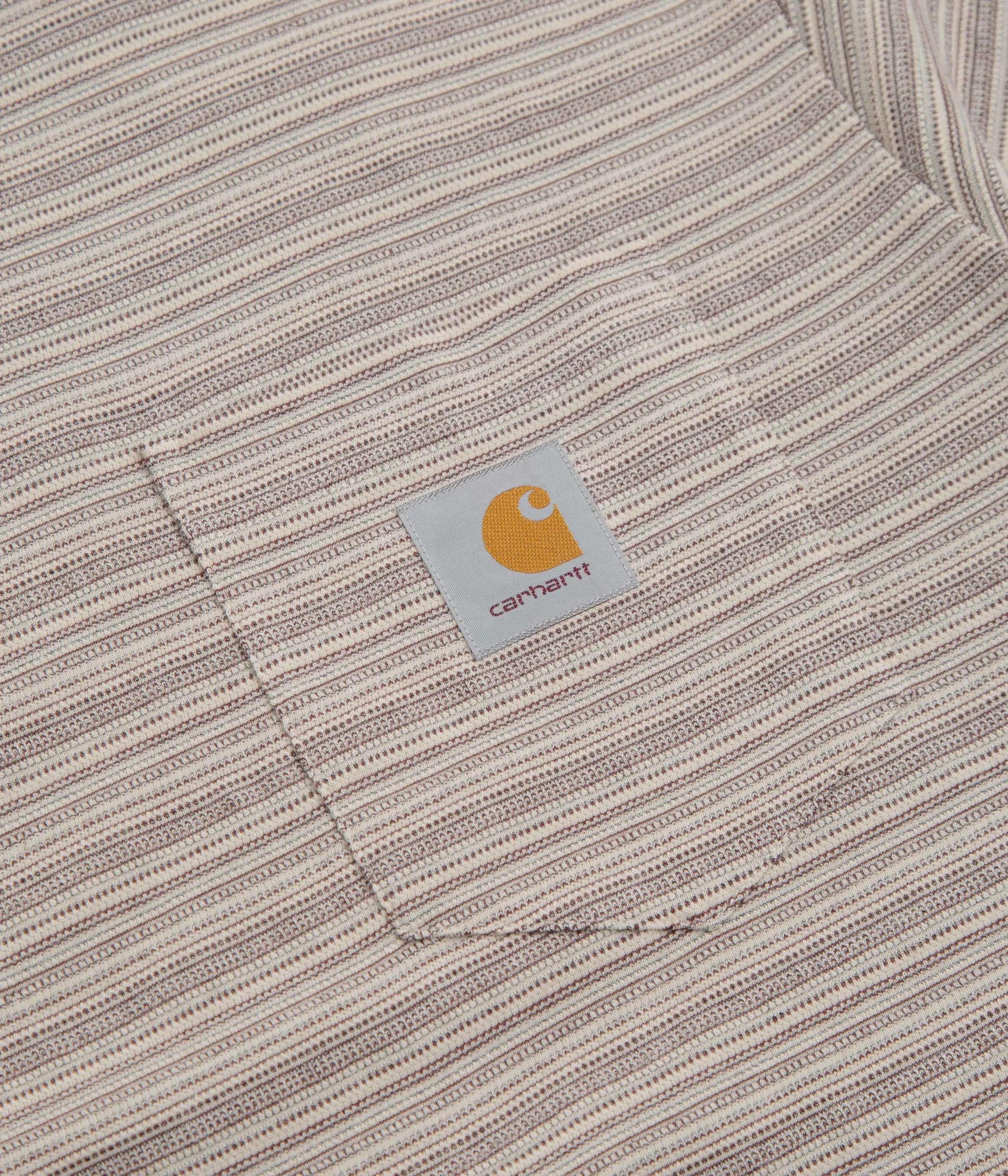 Carhartt Gellar Pocket T-Shirt - Gellar Stripe / Wax School Uniform hot climate