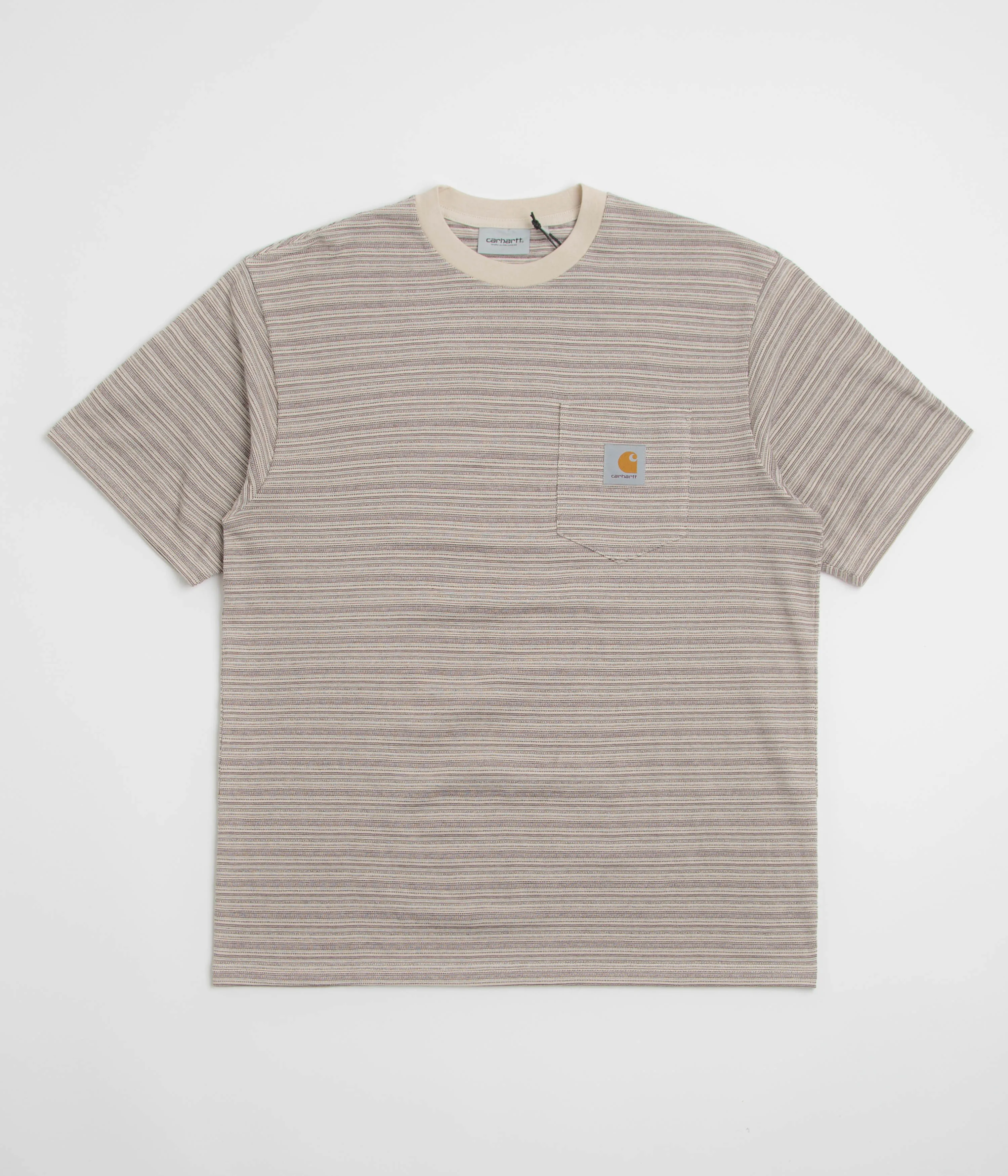 Bright Hue Business Meeting Carhartt Gellar Pocket T-Shirt - Gellar Stripe / Wax
