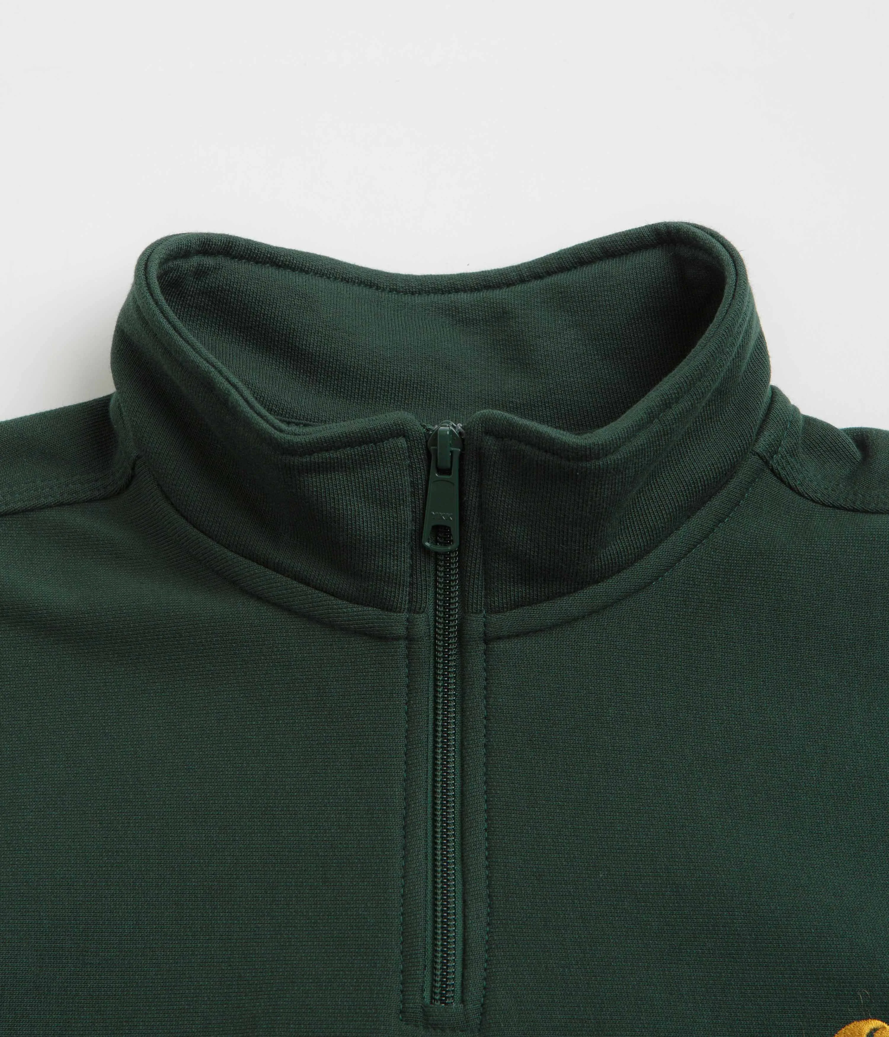 Carhartt Half Zip American Script Sweatshirt - Conifer City Style Odor-resistant