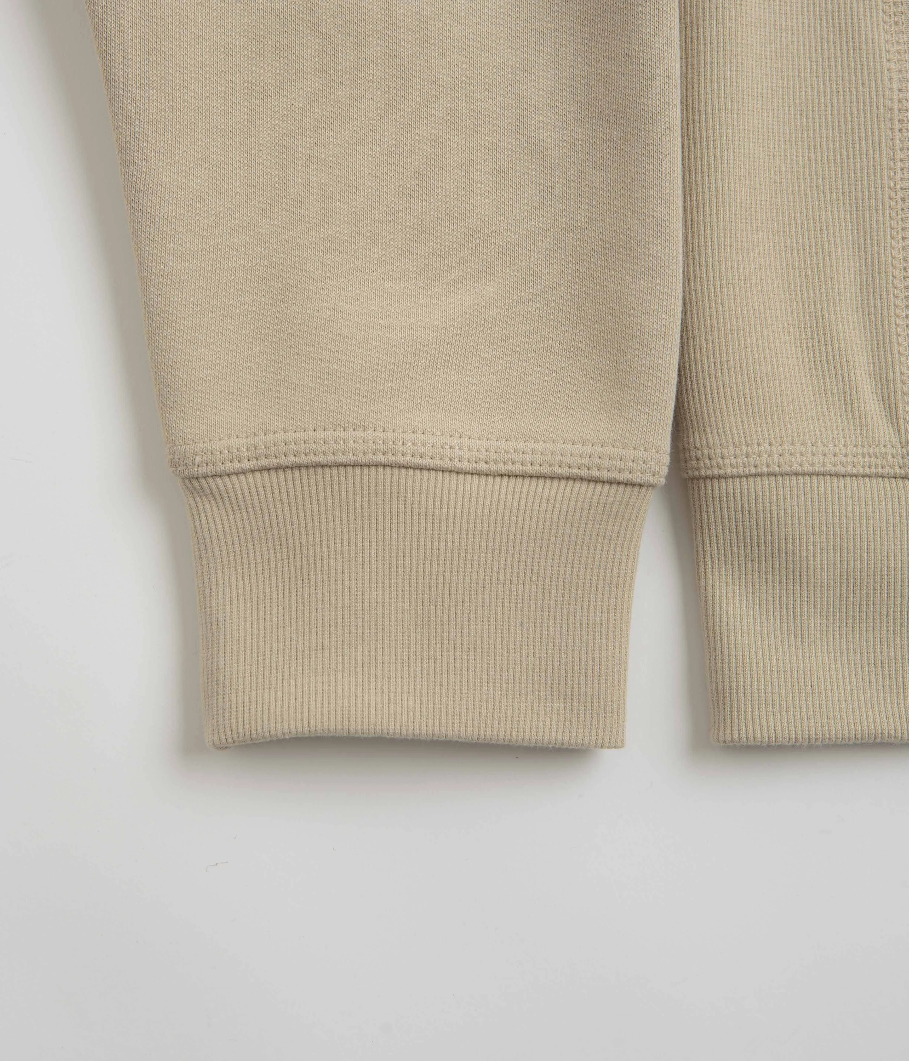 Core Comfort Layer Essential Carhartt Half Zip American Script Sweatshirt - Fleur De Sel