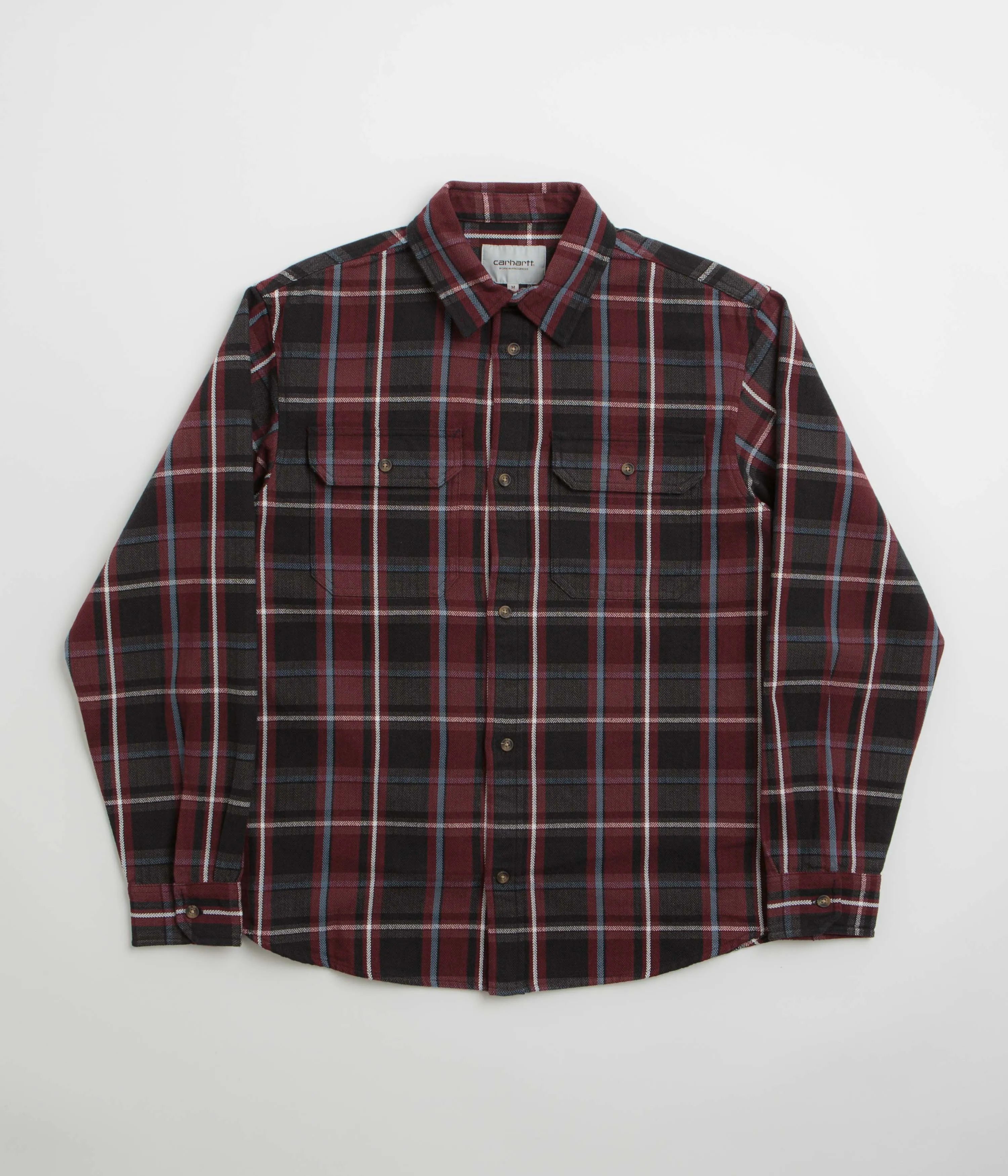 Carhartt Hobart Shirt - Hobart Check / Black Camouflage Print On-The-Go Style