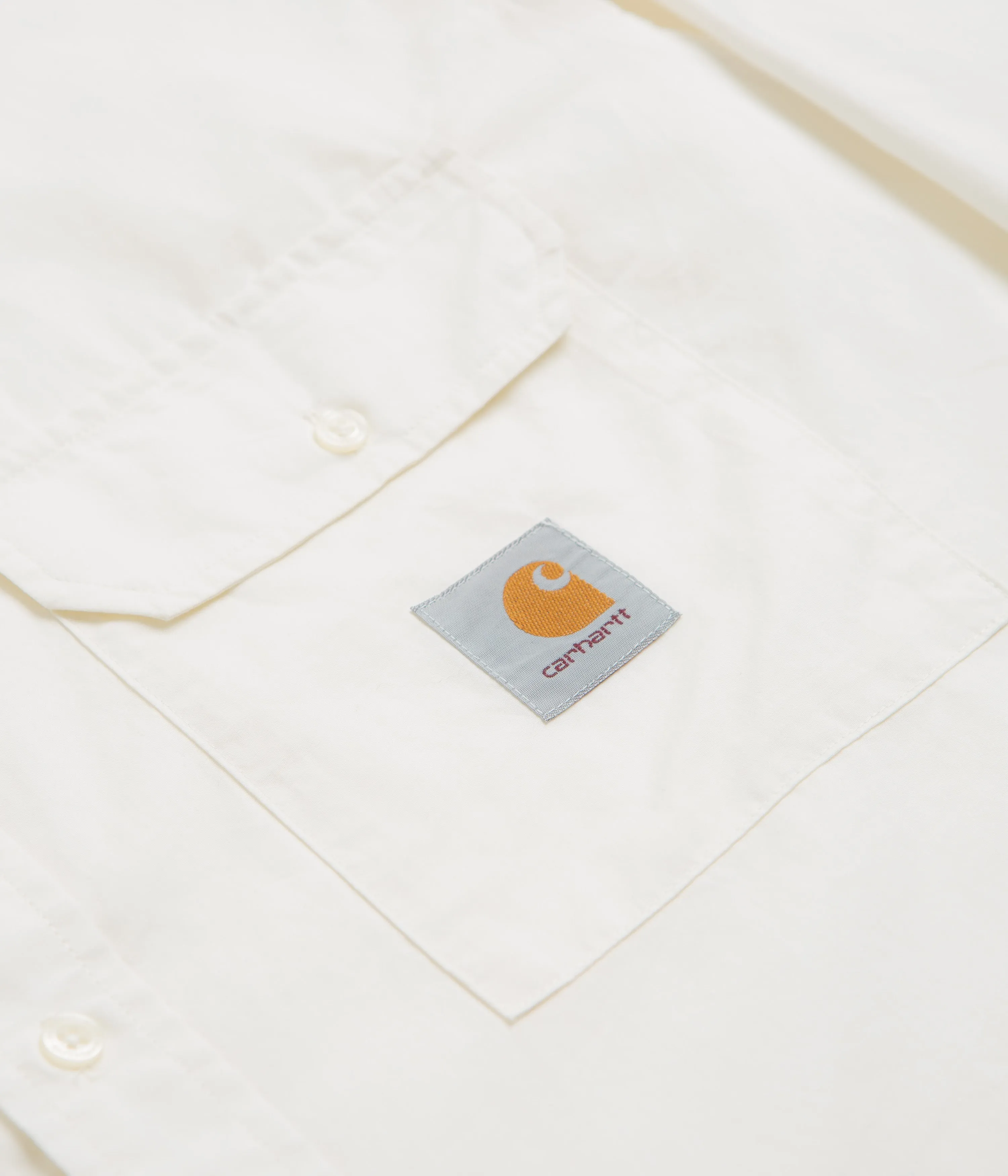Striped Design Breathable Underarm Vents Carhartt Irwin Shirt - Wax