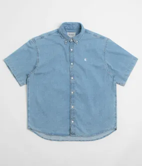Carhartt Lucas Short Sleeve Shirt - Blue Youthful Style Gender Neutral