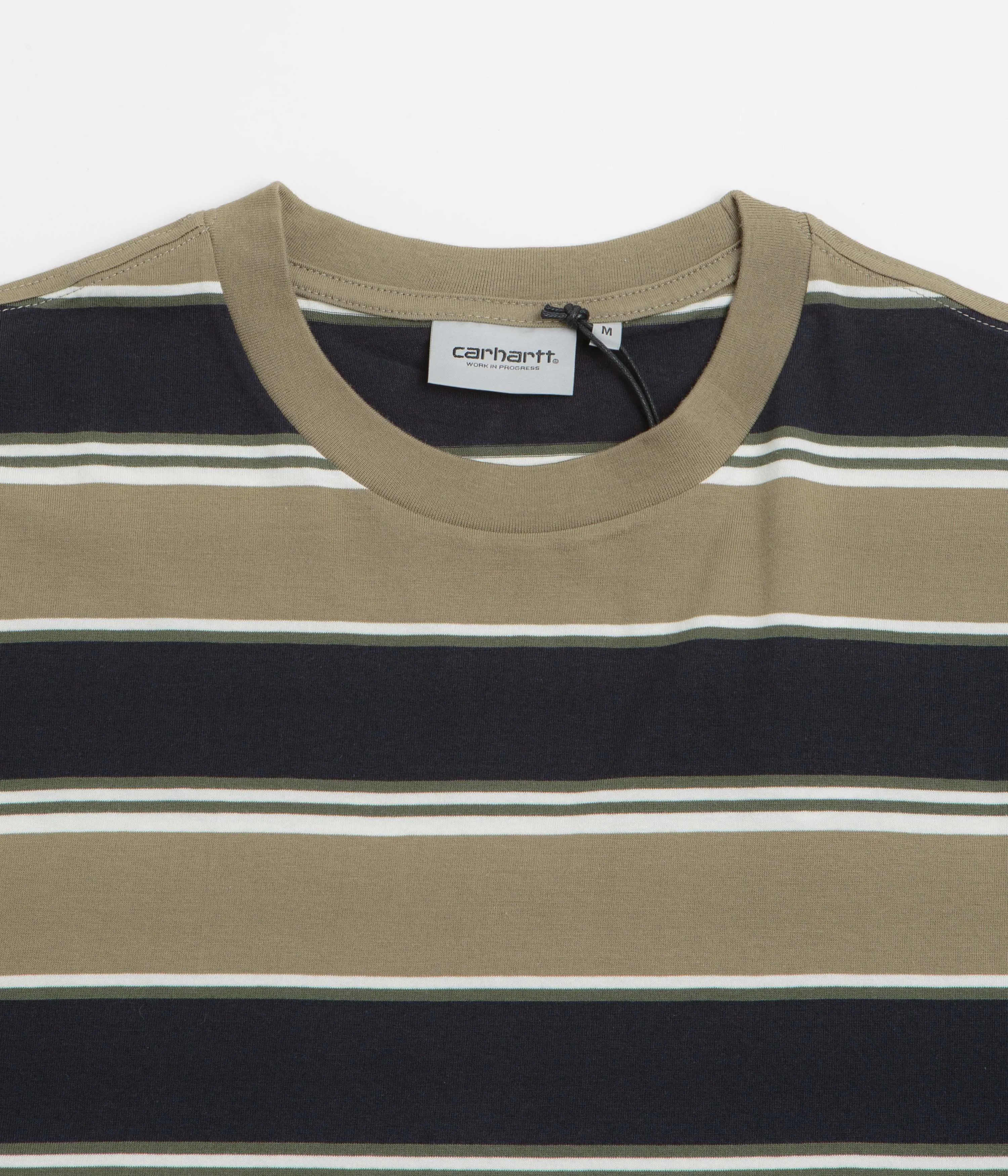 Carhartt Malone T-Shirt - Malone Stripe / Brass Running clothes