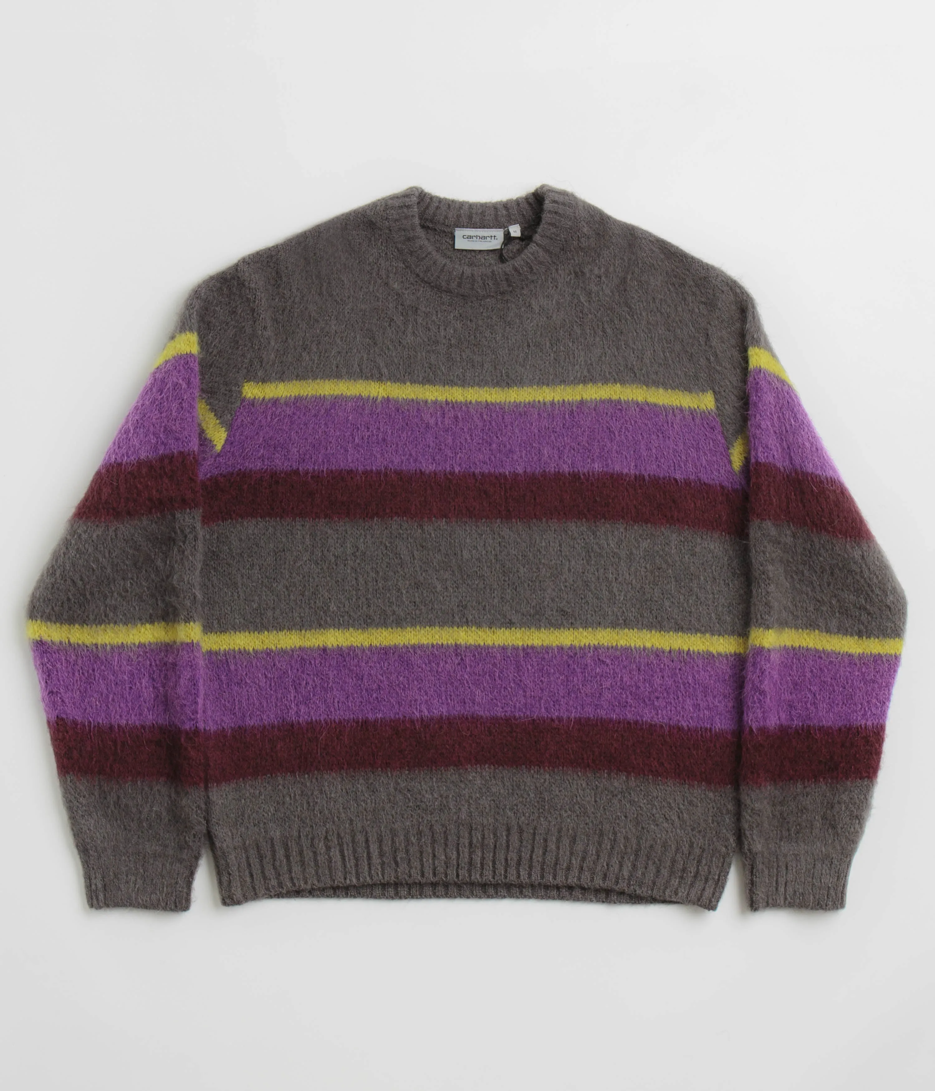Carhartt Merton Crewneck Sweatshirt - Sundling Stripe / Aura Machine washable
