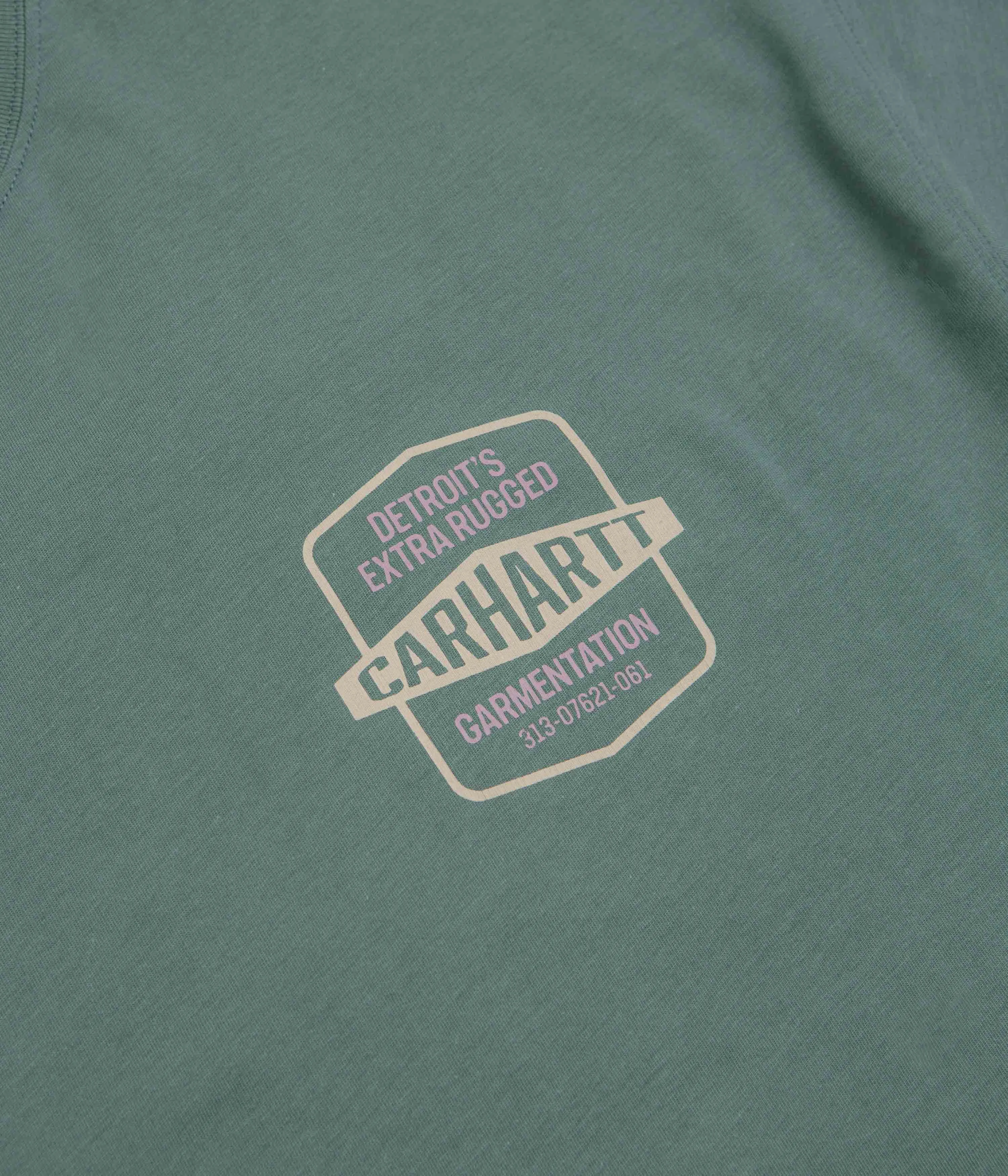 Seamless construction Rainy Day Carhartt Networks T-Shirt - Silver Pine
