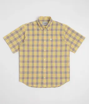 Carhartt Niven Short Sleeve Shirt - Niven Check / Straw / Wax All Purpose Weave Design Modern Fashion