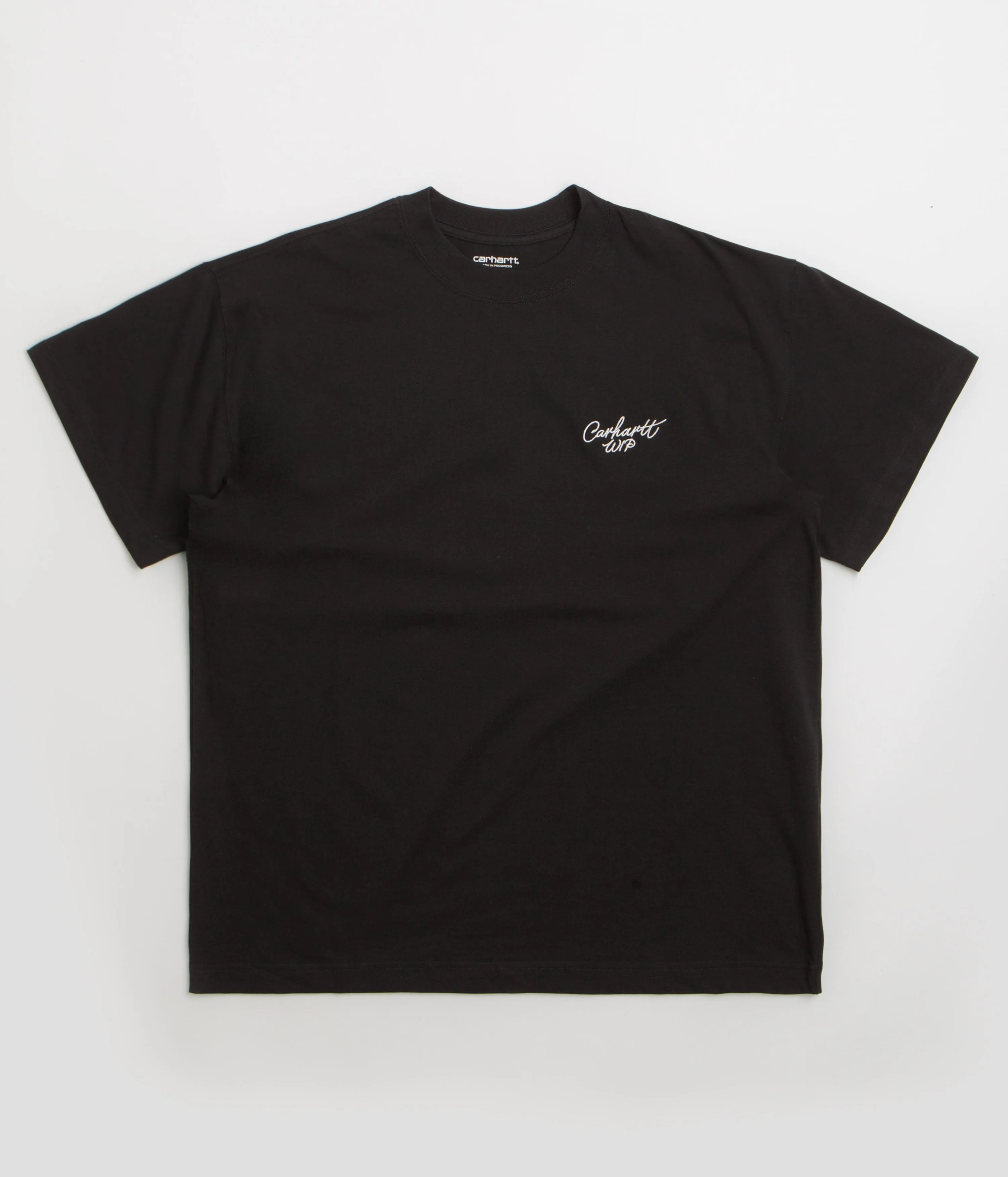 Carhartt Signature Script T-Shirt - Black / White tall size