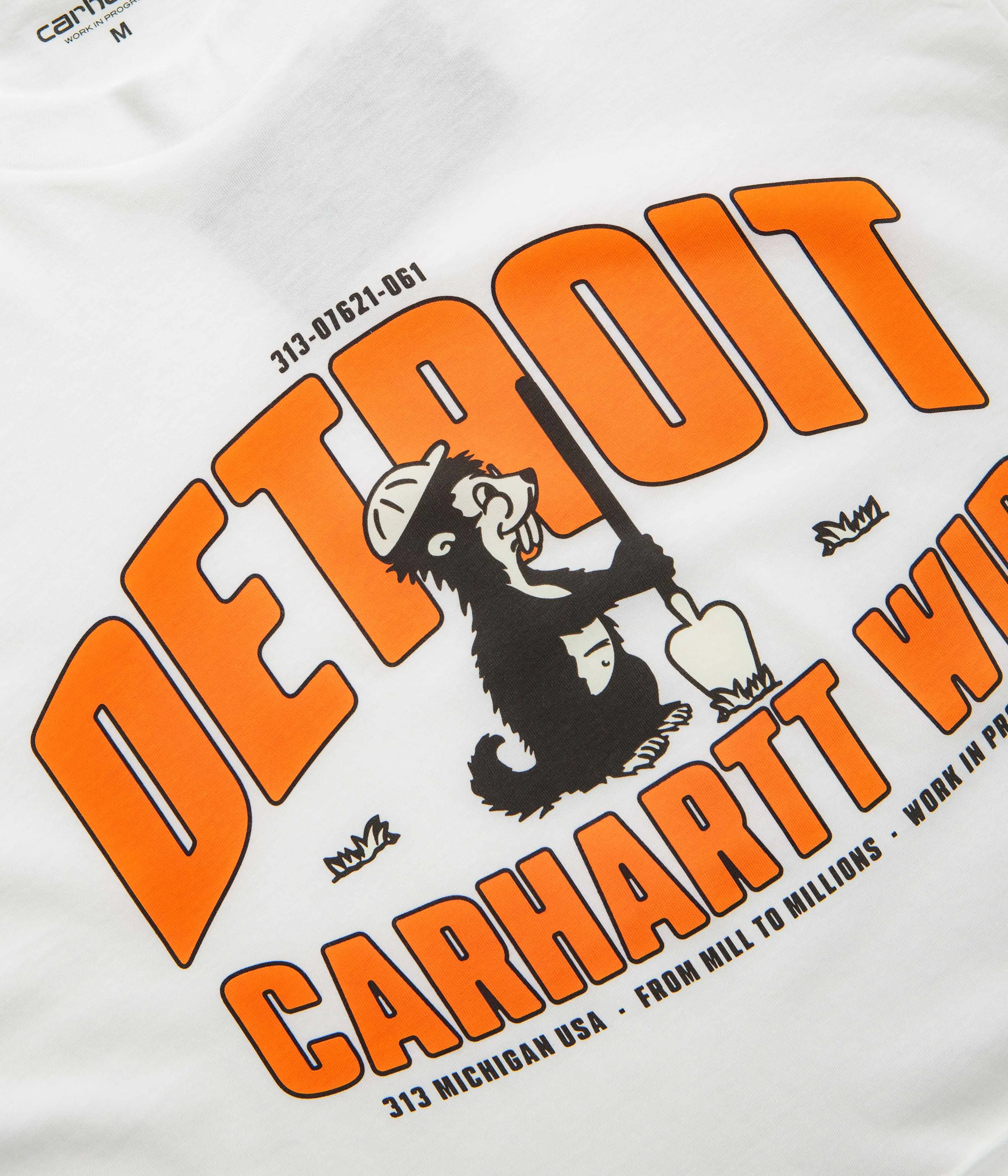Carhartt Underground T-Shirt - White Lightweight Windy day