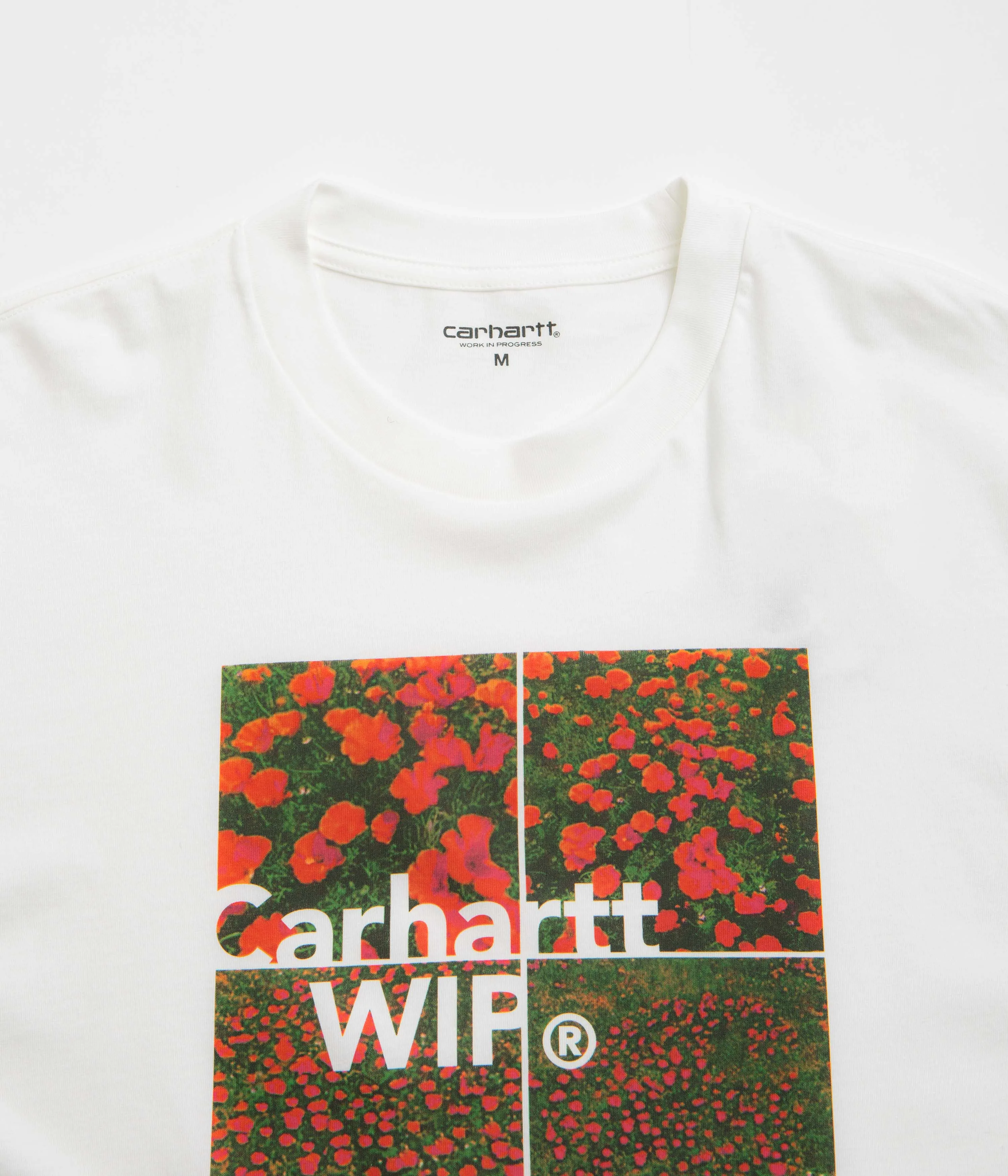 Carhartt Valley T-Shirt - White subtle hem Cropped