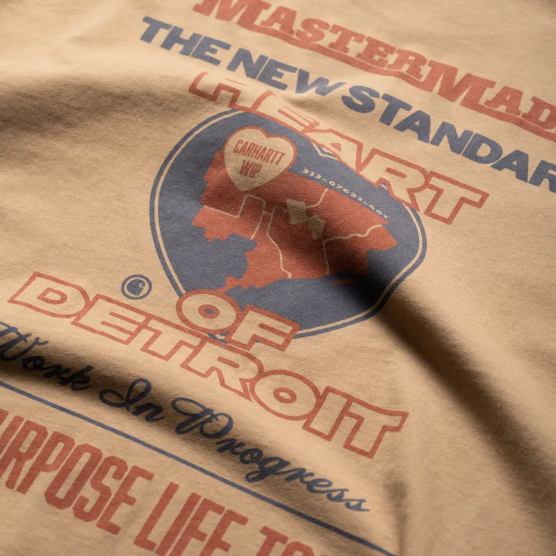 Carhartt WIP Arcan Tee - Dusty Hamilton Brown custom-made Party