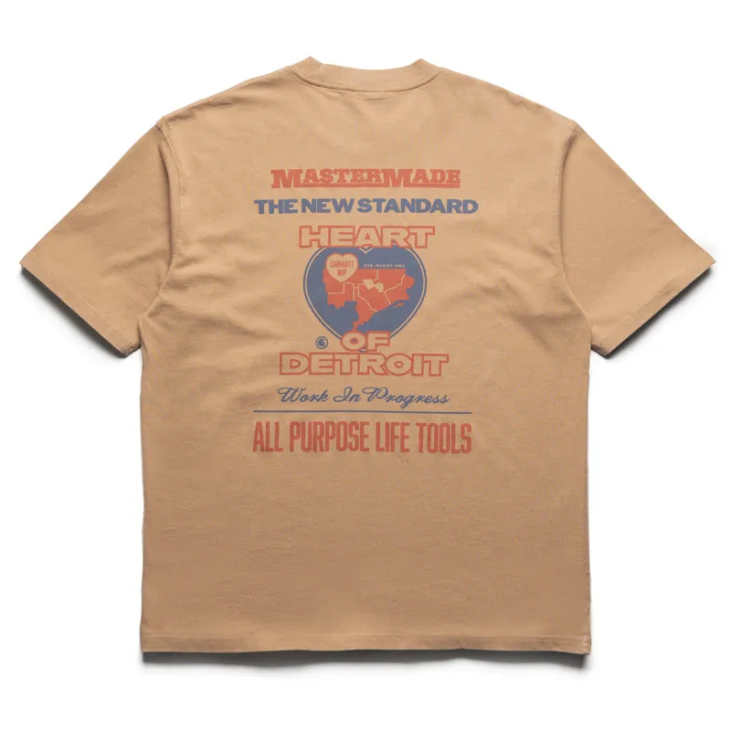 Office Wear Carhartt WIP Arcan Tee - Dusty Hamilton Brown