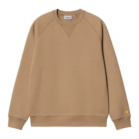 Carhartt WIP Chase Sweatshirt - Dusty H brown / Gold Effortless Style