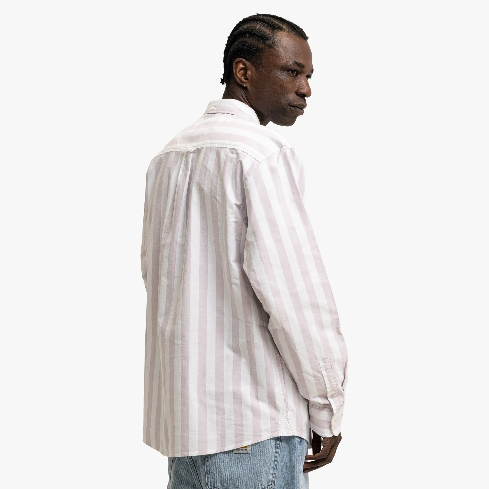 Carhartt WIP Dillon Oxford Stripe Daytime Look Comfort Wear