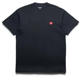 cardigan silhouette Carhartt WIP Heart II Hartt Tee - Black