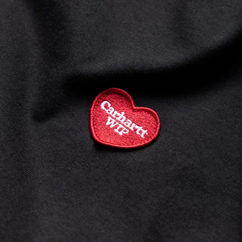 Carhartt WIP Heart II Hartt Tee - Black wide hem Adjustable Feature