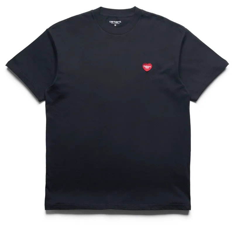 cardigan silhouette Carhartt WIP Heart II Hartt Tee - Black