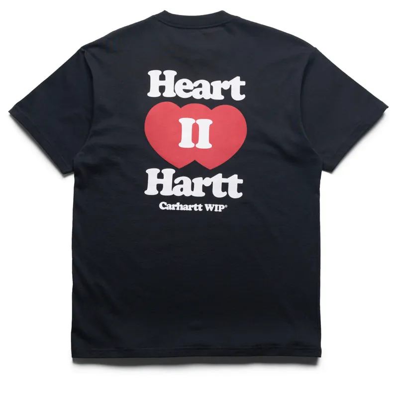 Carhartt WIP Heart II Hartt Tee - Black Below knee Colorful choice