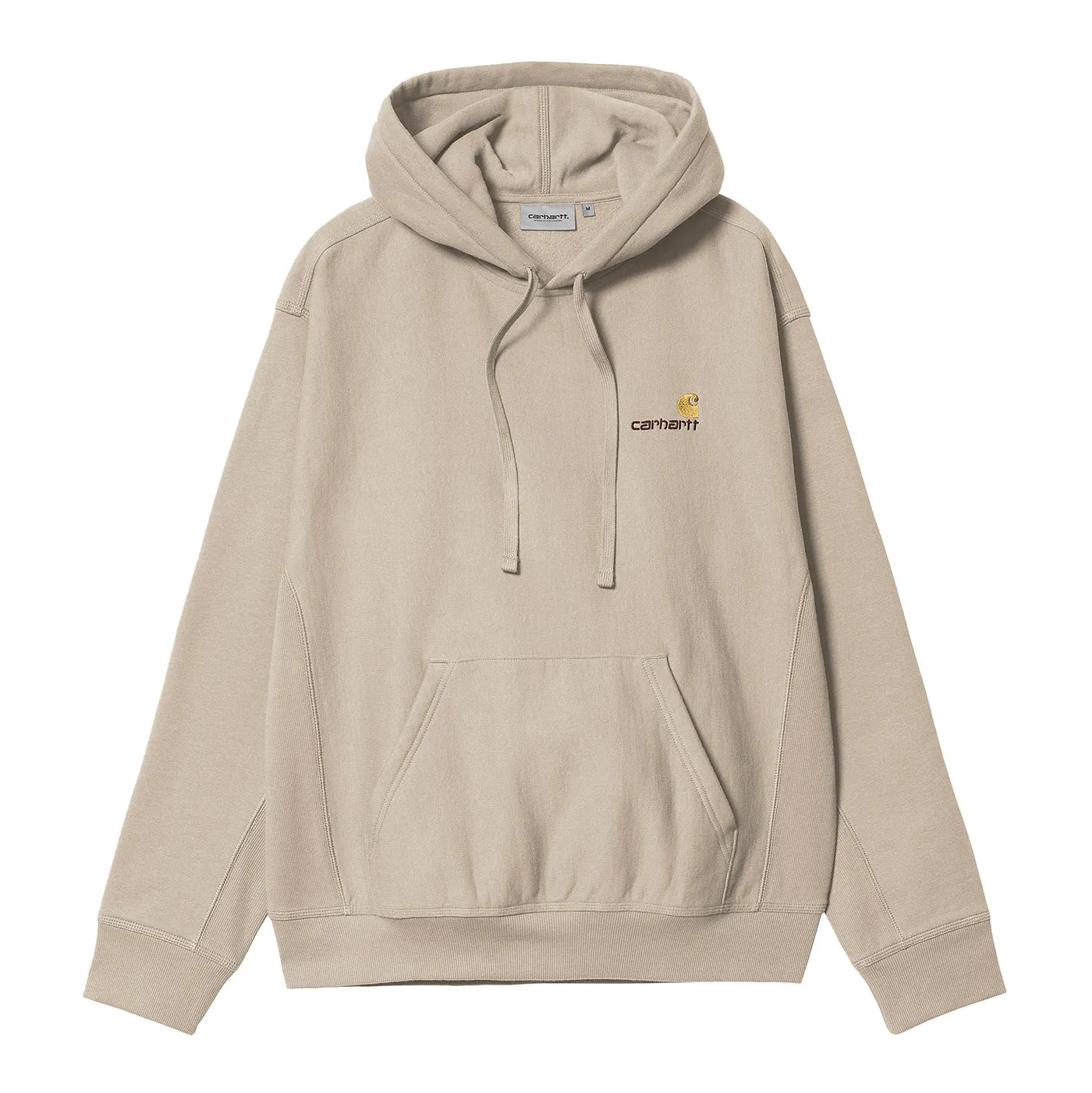 Carhartt WIP Hooded American Script Sweat Hoodie - Fleur De Sel Family gathering wear