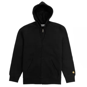 Carhartt WIP Hooded Chase Jacket - Black / Gold Spa wear Tassel Details