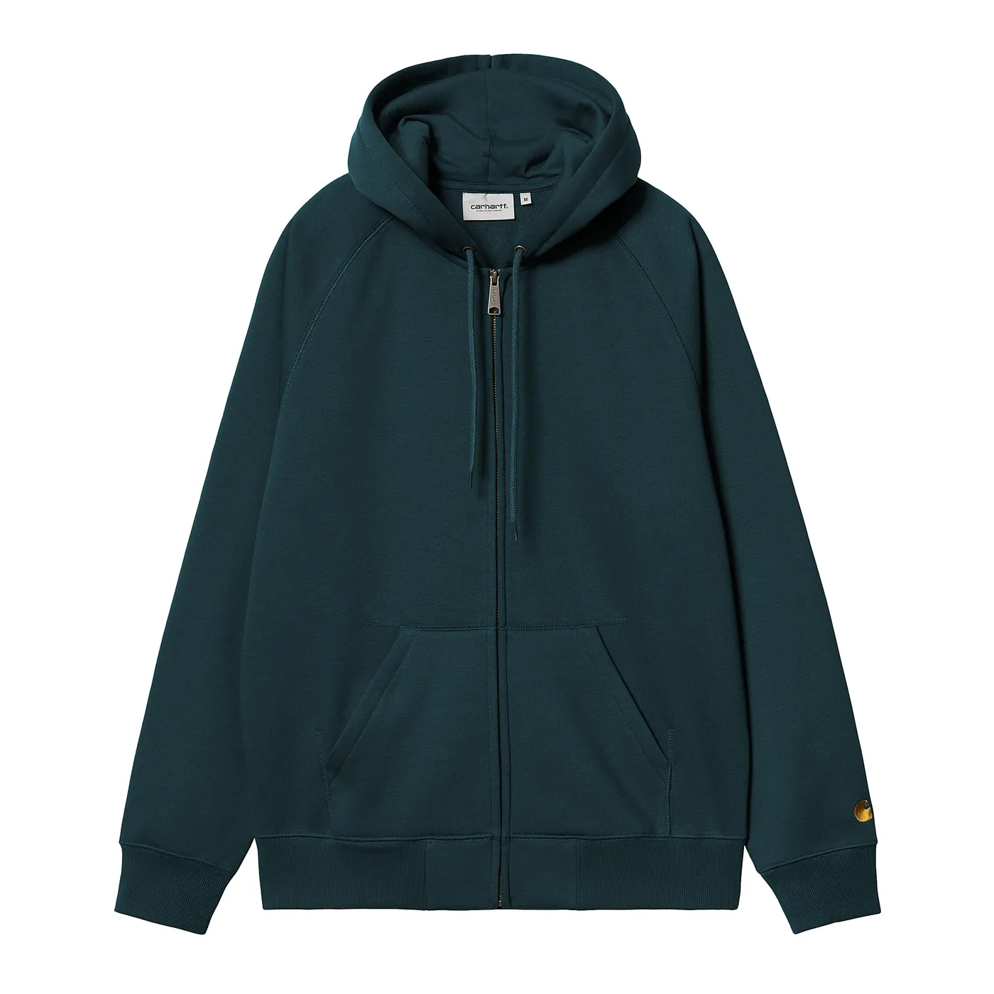 Coffee Run Game day wear Carhartt WIP Hooded Chase Jacket - Duck Blue / Gold