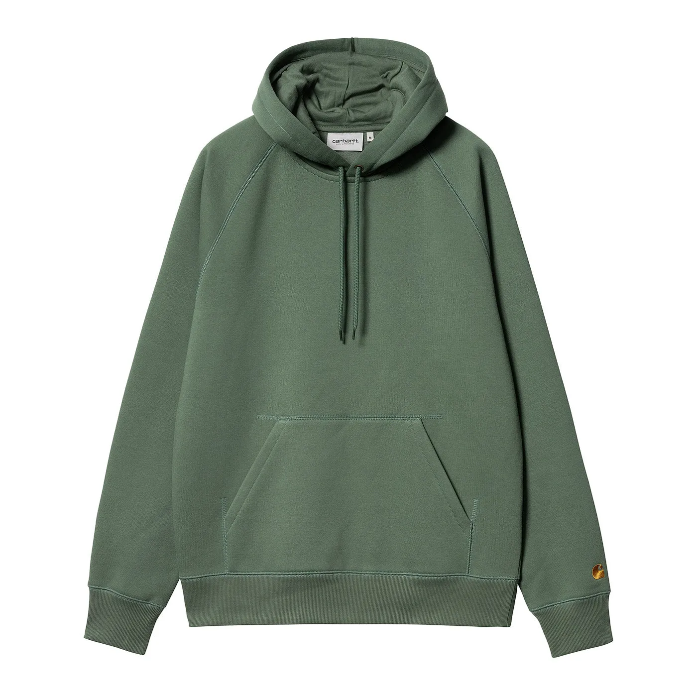 Bold colors Carhartt WIP Hooded Chase Sweat -  Duck Green / Gold