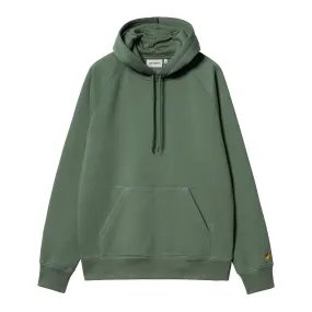 Bold colors Carhartt WIP Hooded Chase Sweat -  Duck Green / Gold