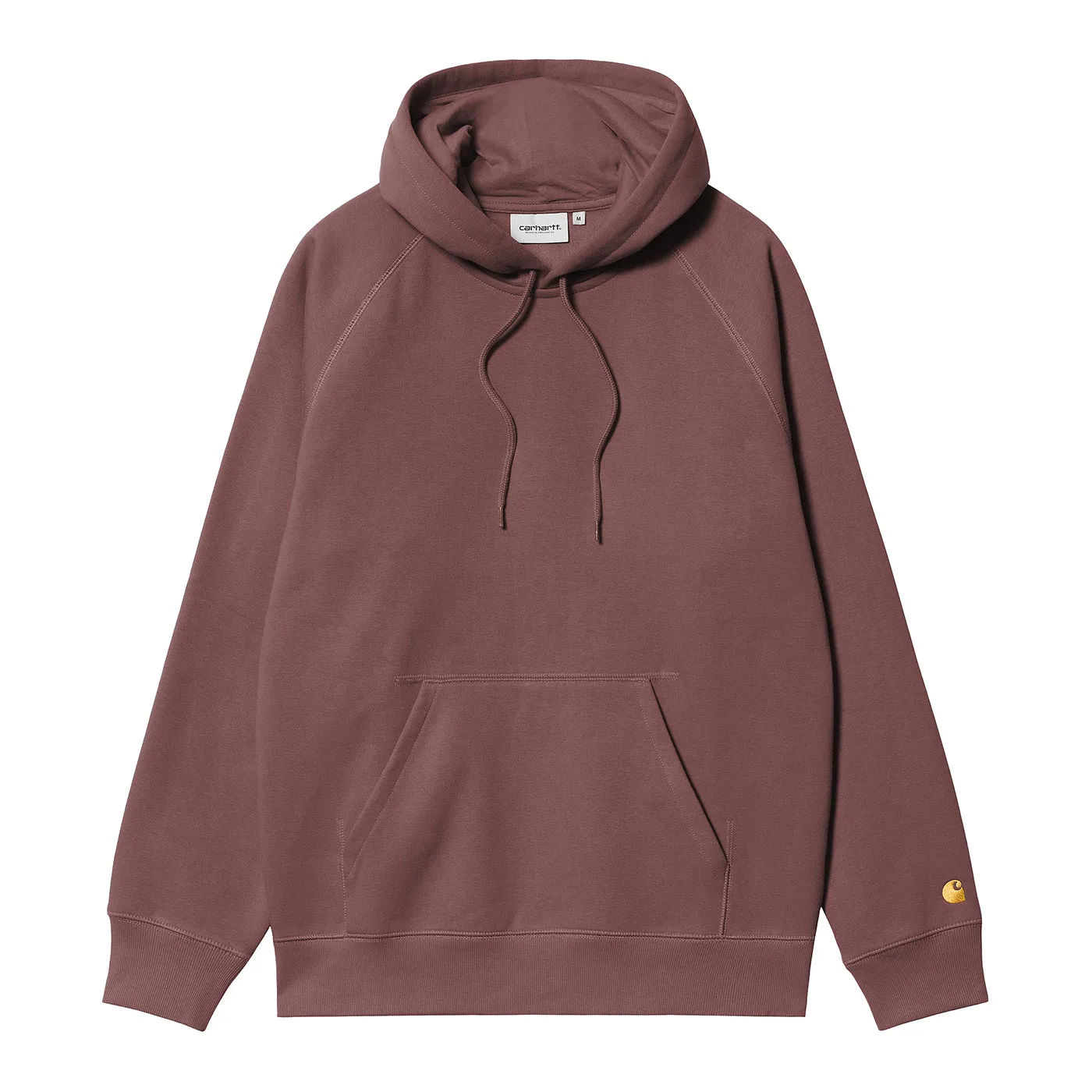 Carhartt WIP Hooded Chase Sweat -  Dusky Pink / Gold Adaptive clothing