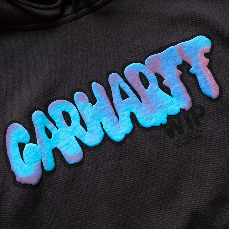 Carhartt WIP Hooded Drip Sweatshirt - Charcoal Lace trim Four Way Stretch
