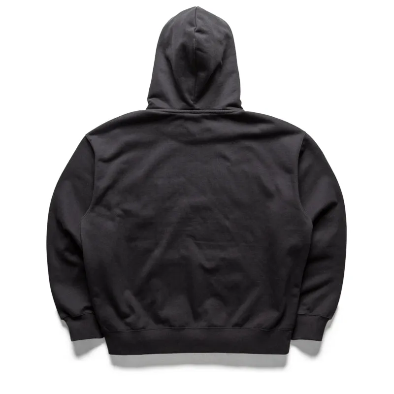Waffle Knit Texture Carhartt WIP Hooded Drip Sweatshirt - Charcoal