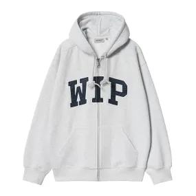 Carhartt WIP Hooded WIP Sweat Jacket - Ash Heather stone washed adult preference
