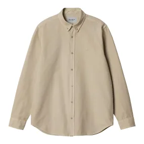 Carhartt WIP L/S Bolton Shirt - Fleur De Sel Multipurpose Utility