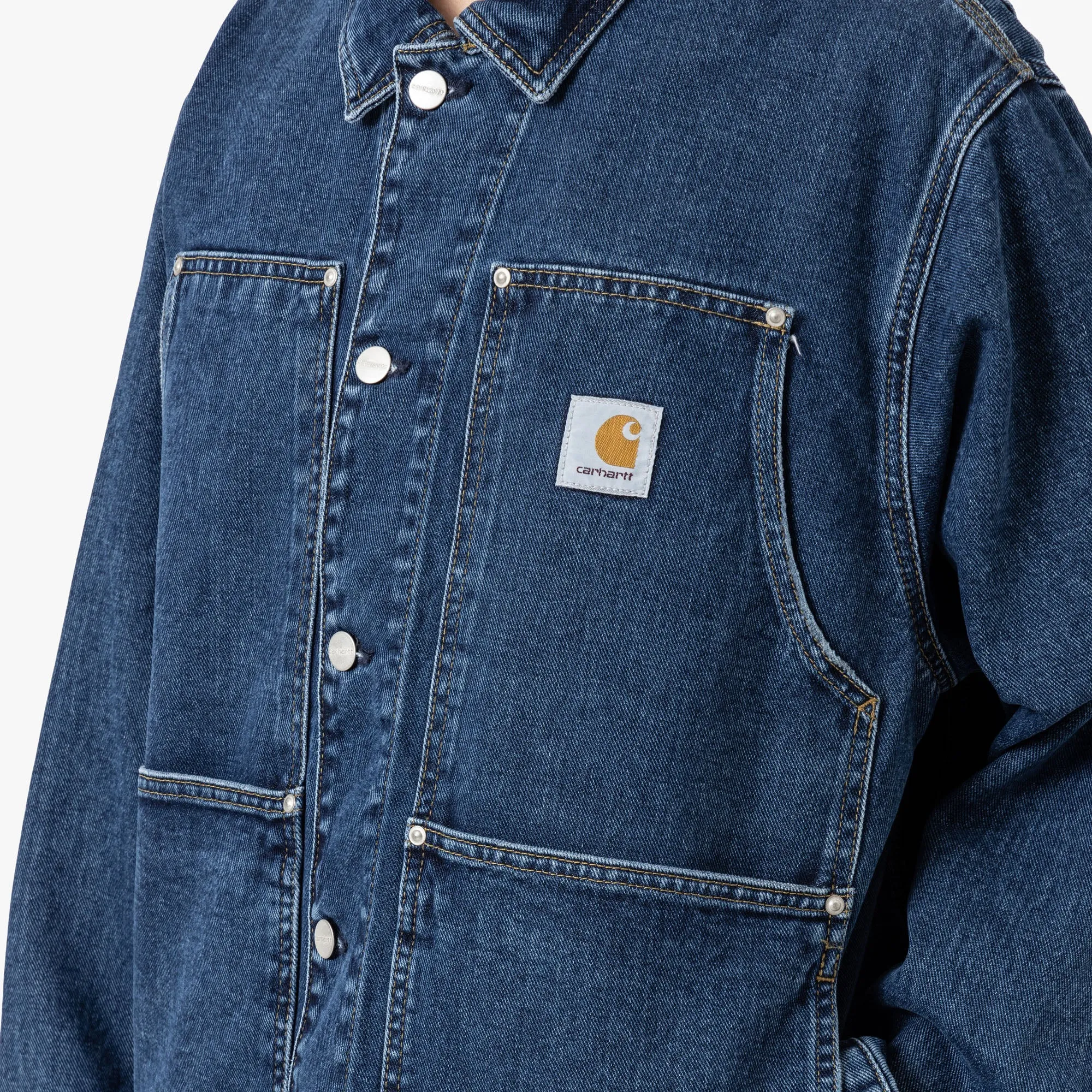 Carhartt WIP OG Double Front Jacket Blue Washed Recycled Material