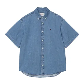 Carhartt WIP S/S Lucas Shirt - Blue stone washed Comfort First Fit