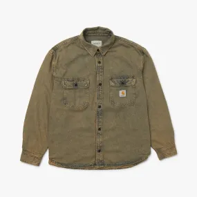 Carhartt WIP Tigan Shirt Jacket Blue / Leather tennis event Scarves