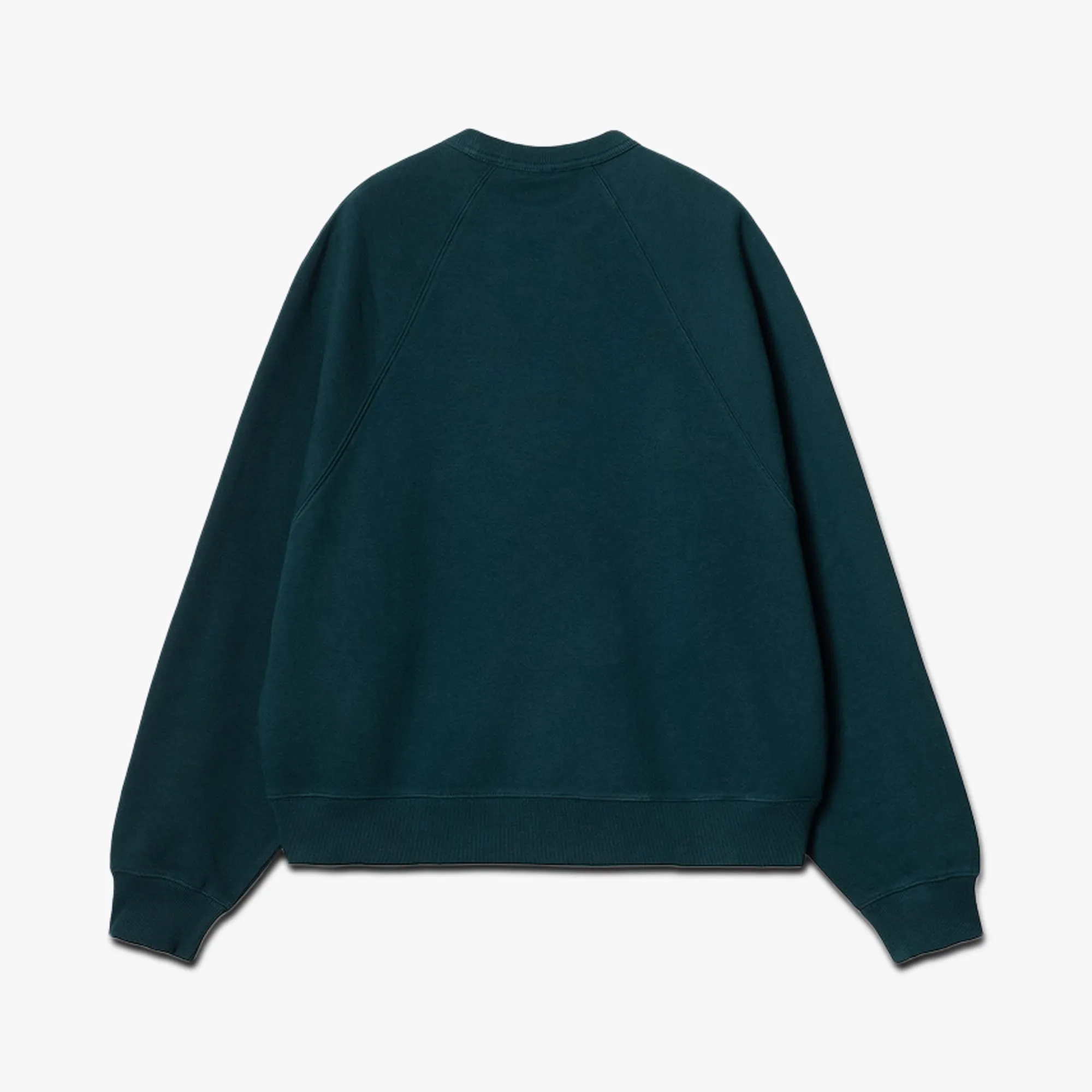 quick dry product marketing Carhartt WIP Women's Signature Sweatshirt Duck Blue / White