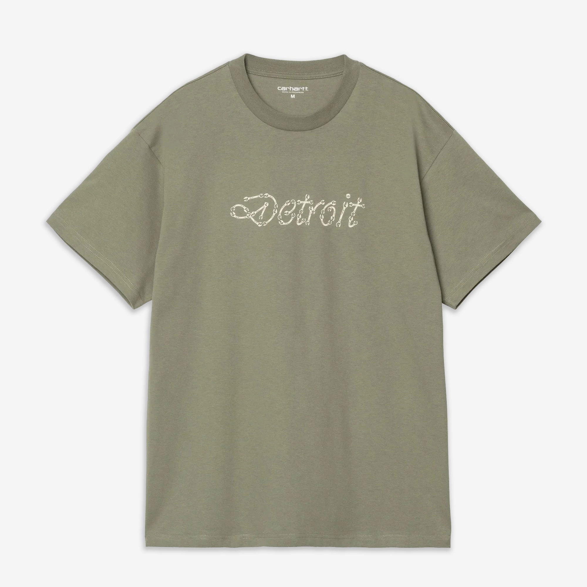 CompactKnit Carhartt | S/S PEACE AND WORK T-SHIRT { DOLLAR GREEN/NATURAL