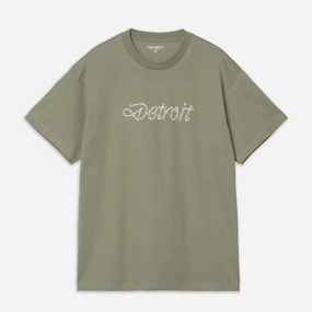 CompactKnit Carhartt | S/S PEACE AND WORK T-SHIRT { DOLLAR GREEN/NATURAL