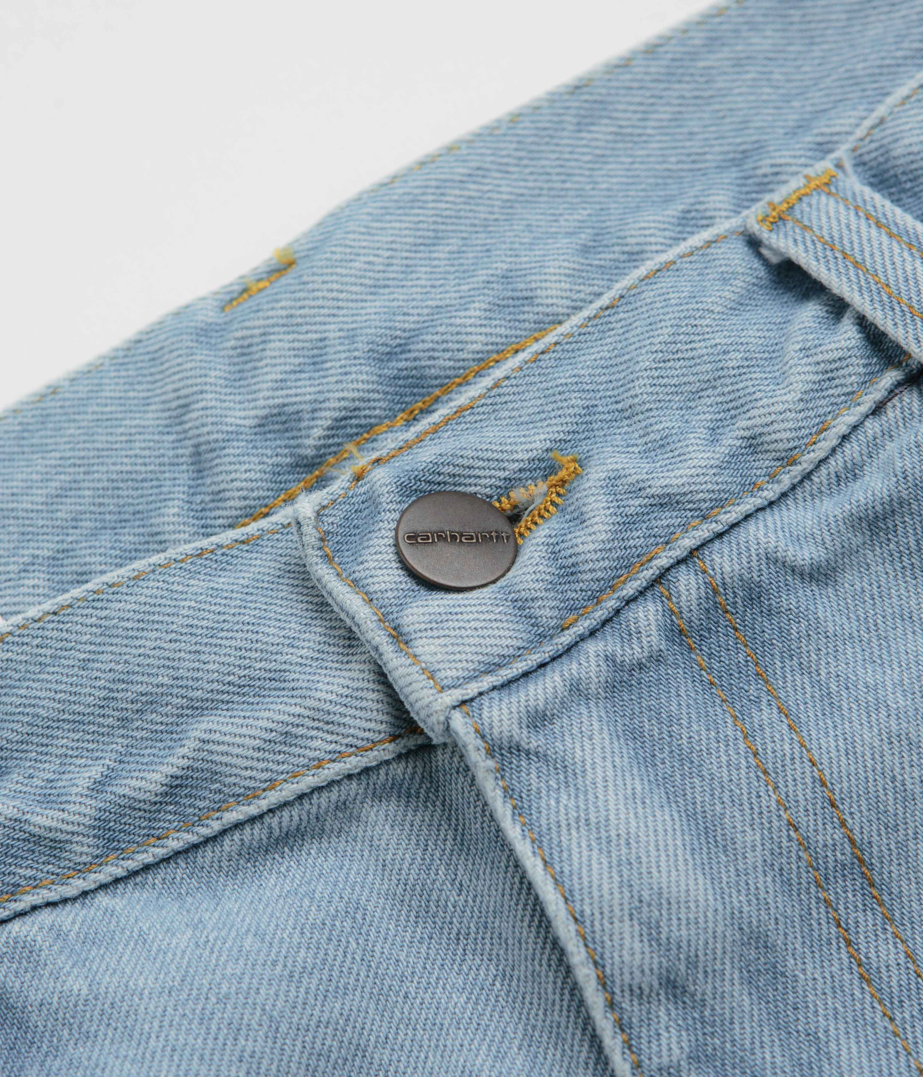 Carhartt Aaron Pants - Stone Bleached Blue Air Circulation Wrinkle resistant fabric