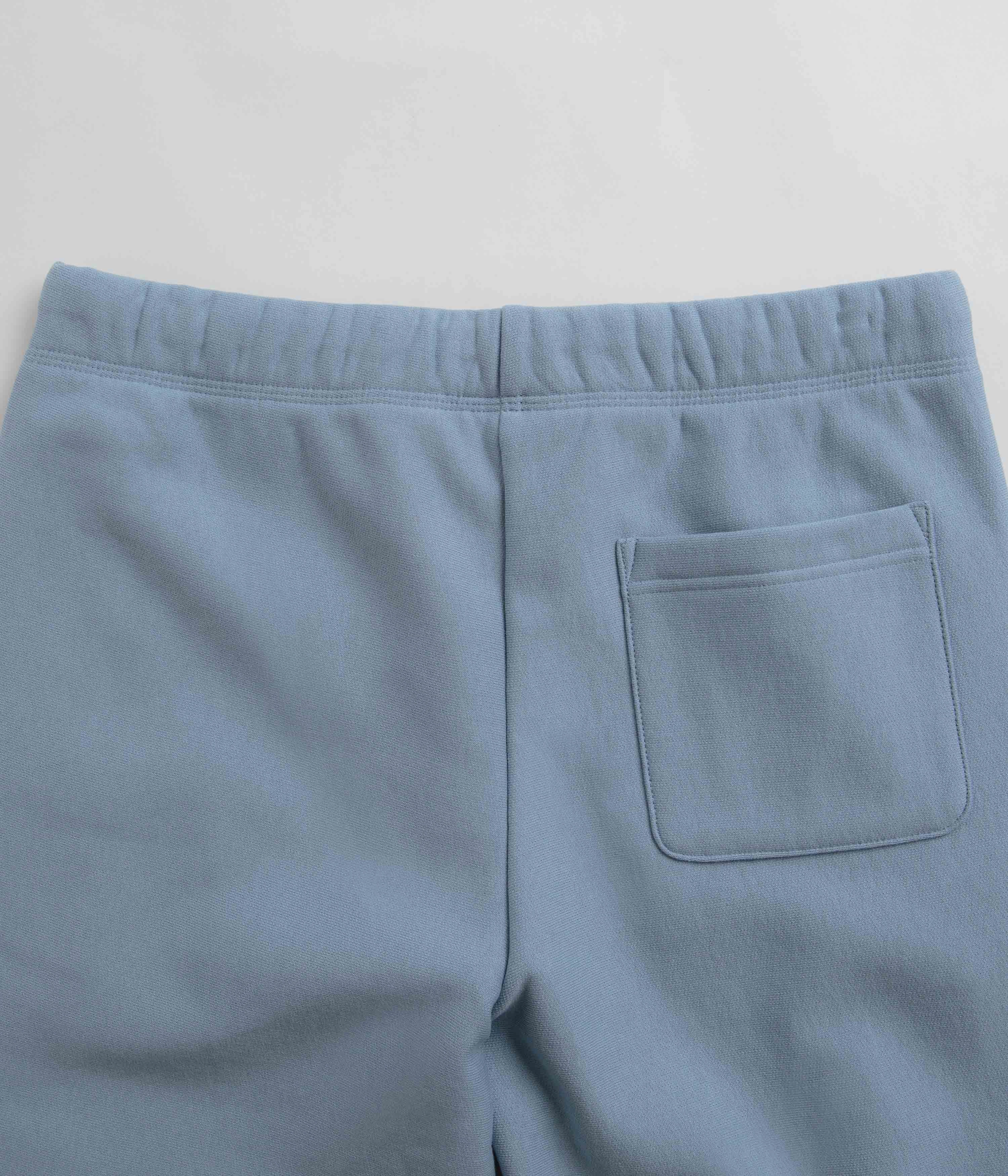 Breezy Fit Carhartt American Script Sweat Shorts - Frosted Blue