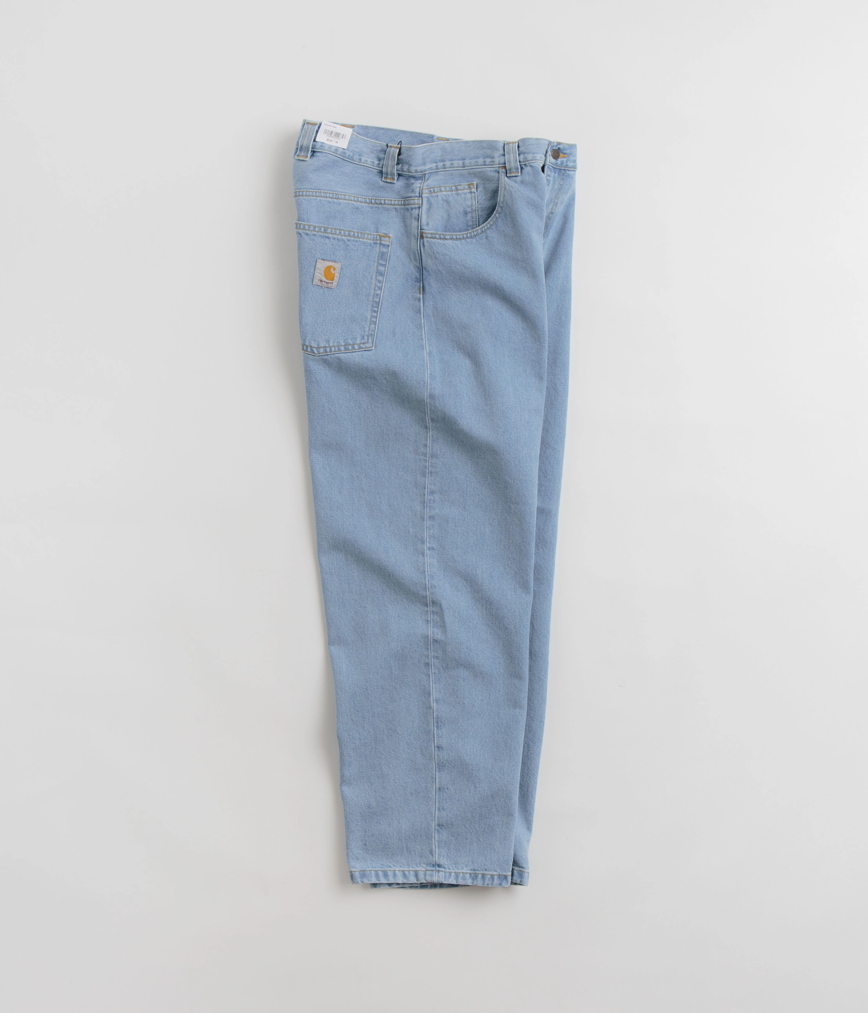 Rubberized grip Carhartt Brandon Denim Pants - Blue Heavy Stone Bleach