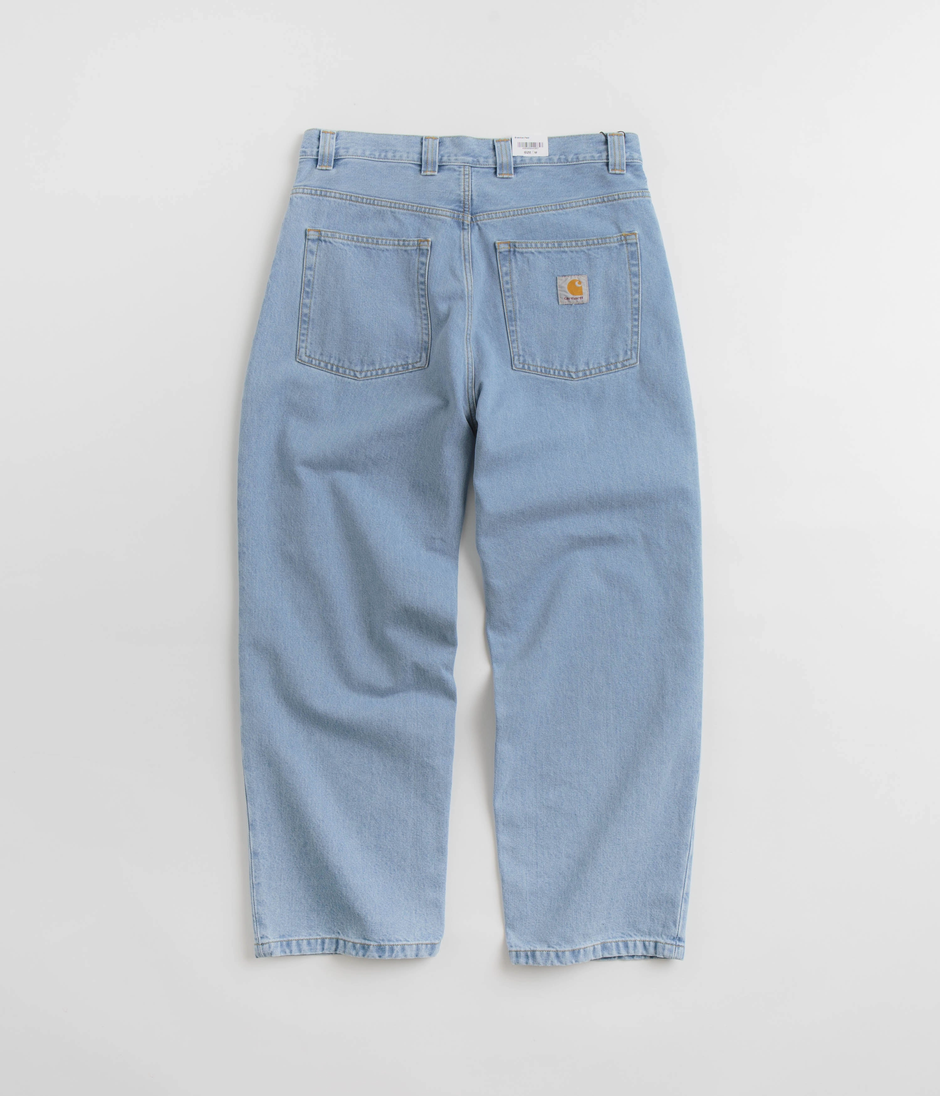 Fashion Stretch Shape Retention Carhartt Brandon Denim Pants - Blue Heavy Stone Bleach