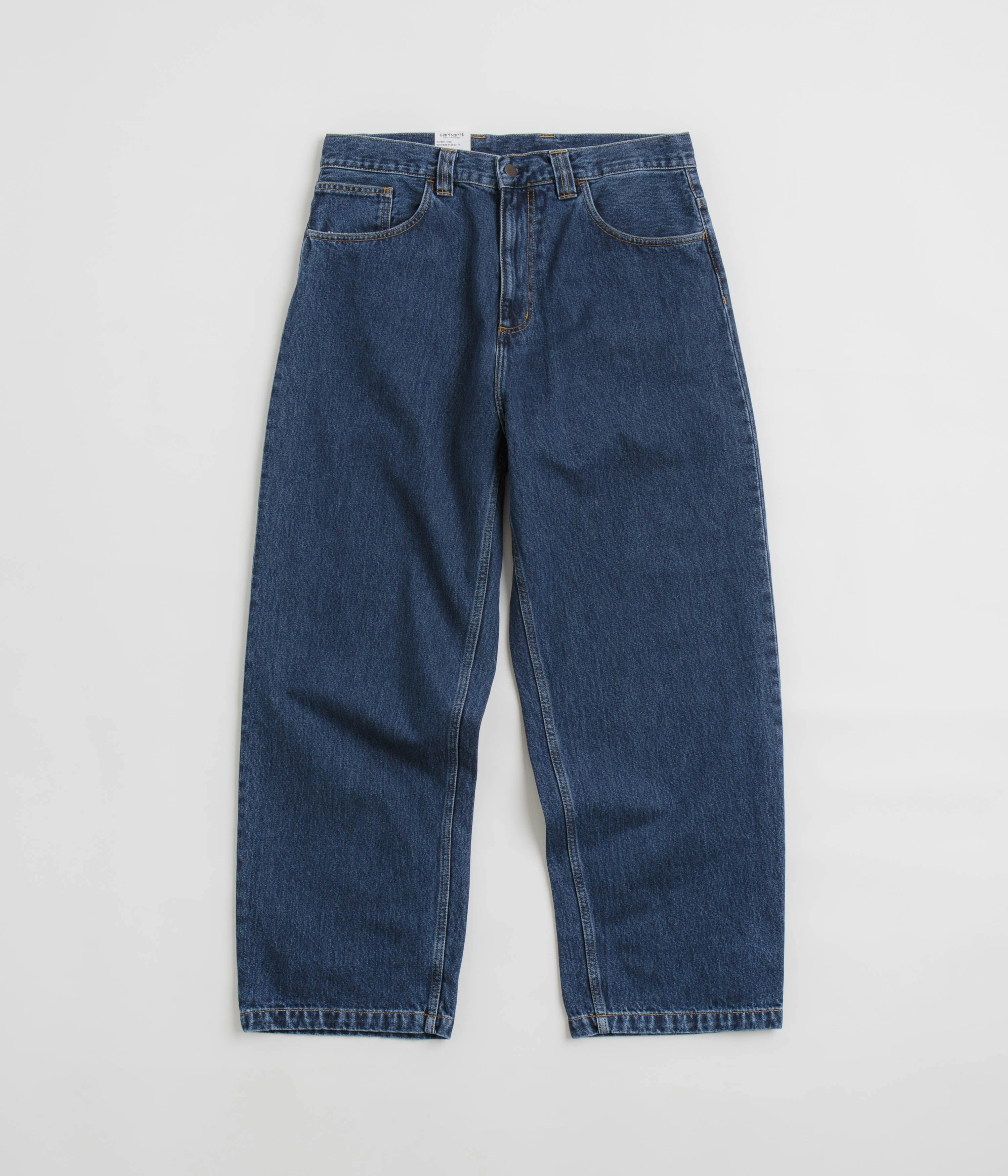 Smooth Fabric Seamless Technology Carhartt Brandon Denim Pants - Blue Stone Wash